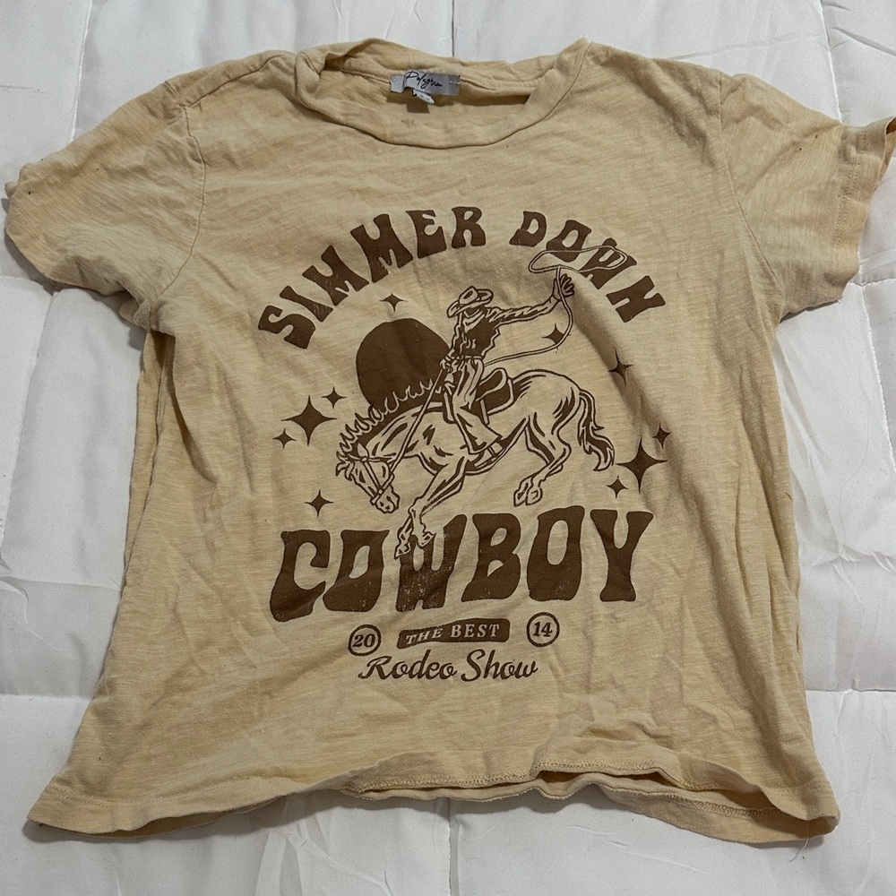 Yellow Cowboy graphic tee
